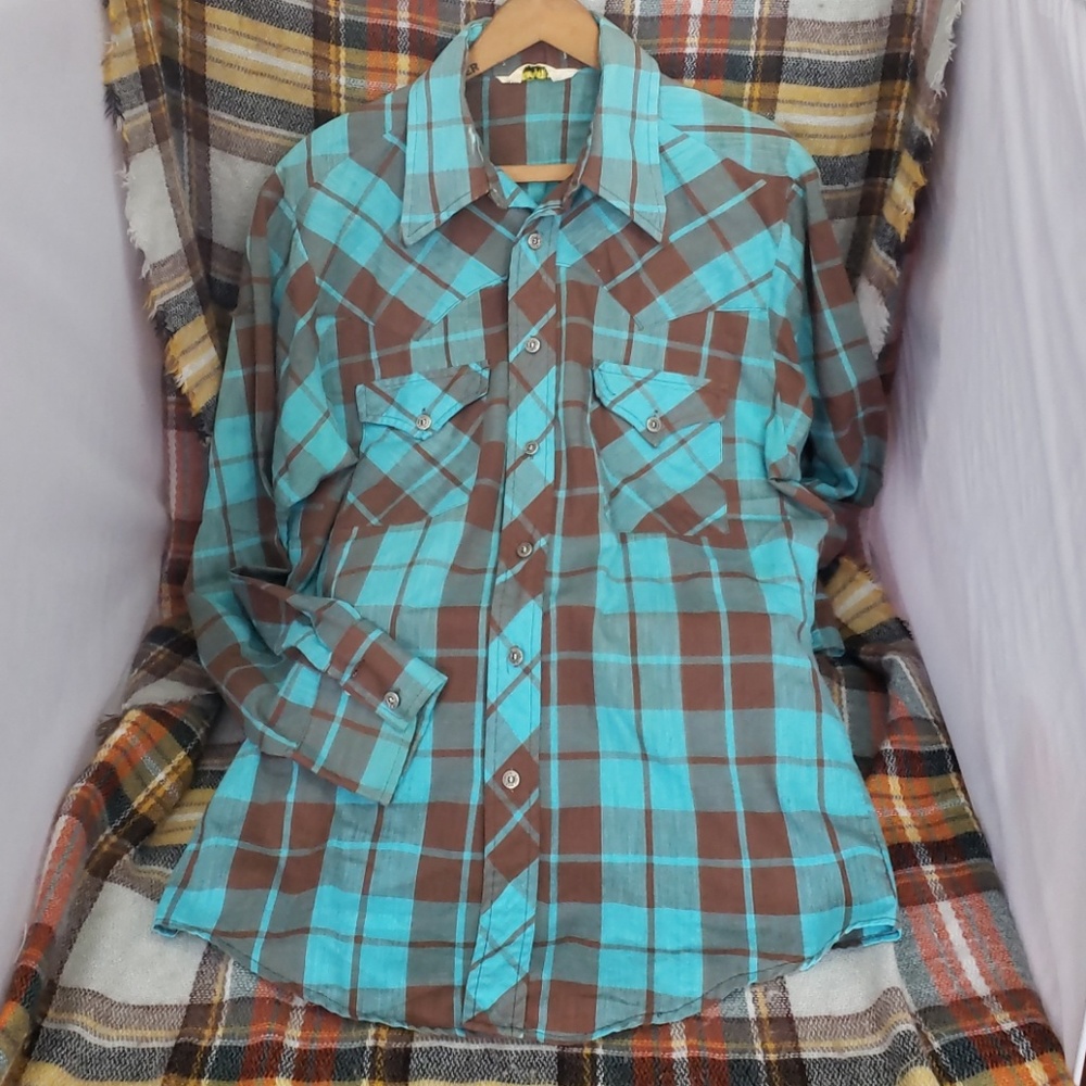 Vintage Harwyn, plaid button down  SEE PICS